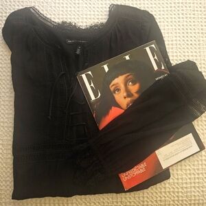 White House Black Market Peasant style Tunic Top